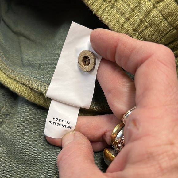 Carbon 2 Cobalt Green Cotton Blend Textured Drawstring Shorts XL 11" Inseam - Picture 11 of 11